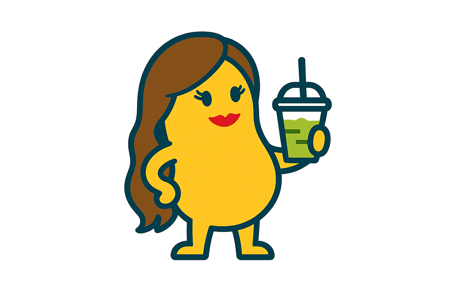 Girl with matcha
